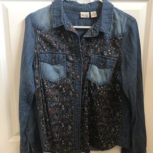 Floral Denim Jacket